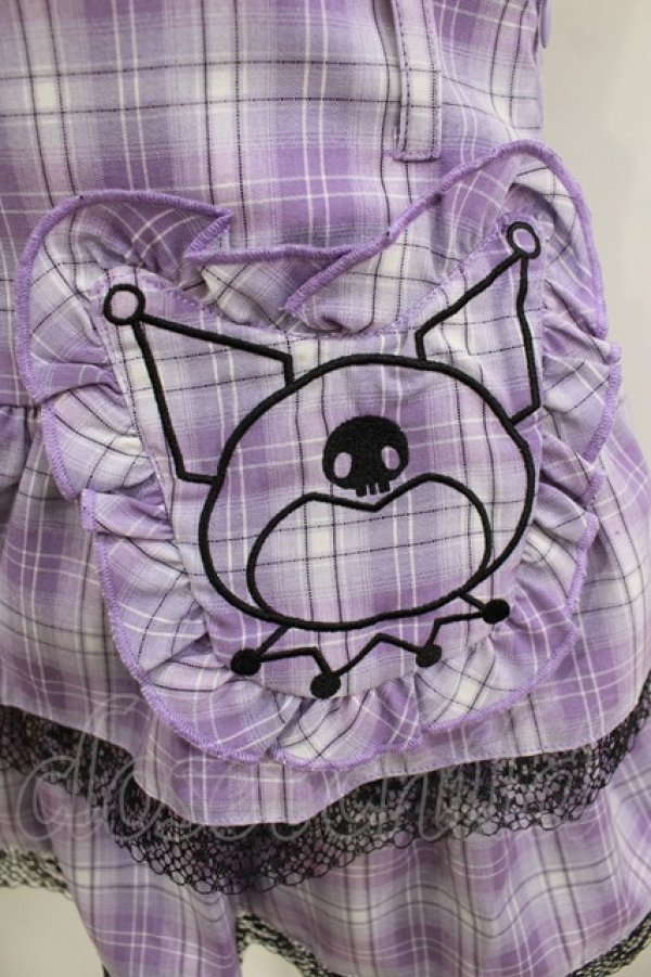 画像4: QOOZA / Kuromi mini skirt  ラベンダー H-25-11-09-1033-PU-SK-KB-ZH (4)