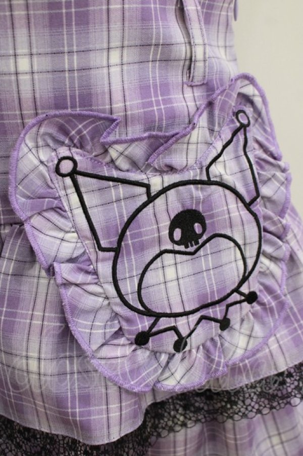 画像4: QOOZA / Kuromi mini skirt  ラベンダー H-25-11-09-1035-PU-SK-KB-ZH (4)