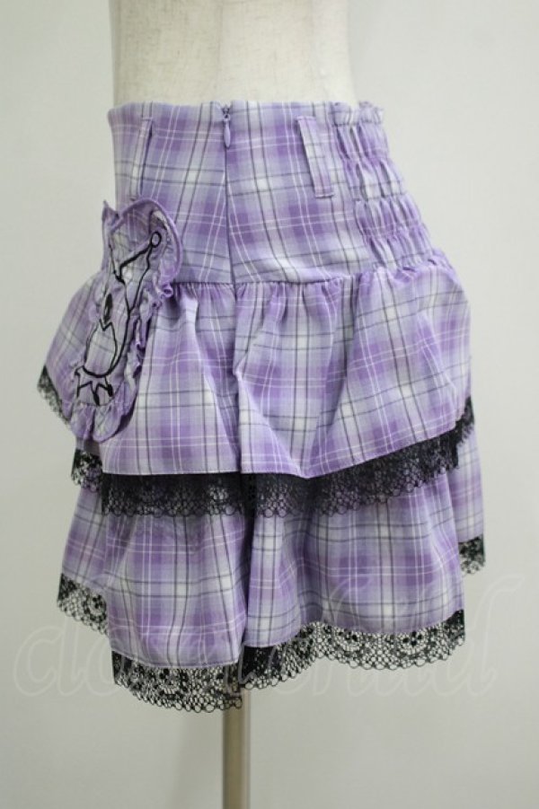 画像2: QOOZA / Kuromi mini skirt  ラベンダー H-25-11-09-1036-PU-SK-KB-ZH (2)