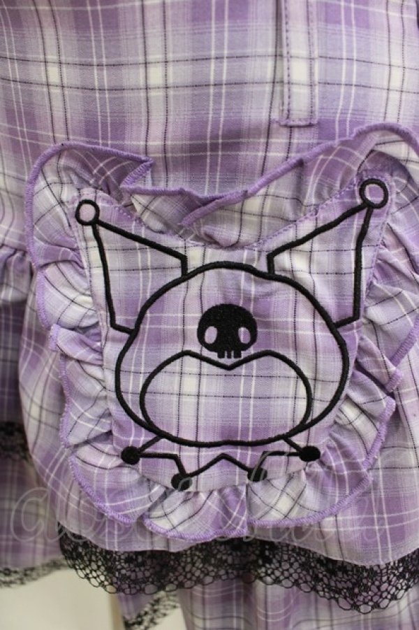 画像4: QOOZA / Kuromi mini skirt  ラベンダー H-25-11-09-1037-PU-SK-KB-ZH (4)