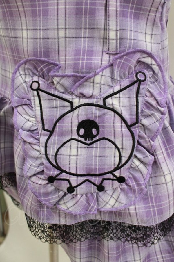 画像4: QOOZA / Kuromi mini skirt  ラベンダー H-25-11-09-1038-PU-SK-KB-ZH (4)