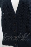 画像4: Jane Marple / スカラップトリミングクロッシュレースベスト  ネイビー H-25-11-09-1043-JM-TO-KB-ZH (4)