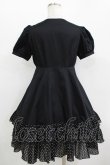 画像3: PEACE NOW / ドットフリルパフワンピース M 黒 H-25-11-09-1004-PU-OP-KB-ZH (3)