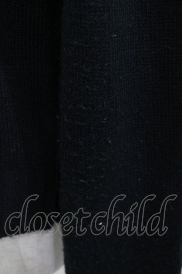 画像4: h.ANARCHY / チェックプリントニットカーディガン  ブラック H-25-11-09-1047-HN-TO-KB-ZH (4)