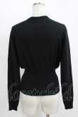 画像3: h.naoto Blood / ロゴ刺繍ニットカーディガン  ブラック H-25-11-09-1048-HN-TO-KB-ZH (3)