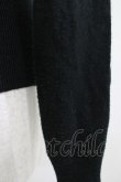 画像4: h.naoto Blood / ロゴ刺繍ニットカーディガン  ブラック H-25-11-09-1048-HN-TO-KB-ZH (4)