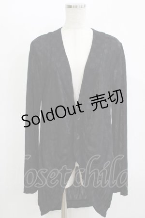 画像: BPN FOR MEN / シアードットカーディガン  黒 H-25-11-09-1050-GO-TO-KB-ZH