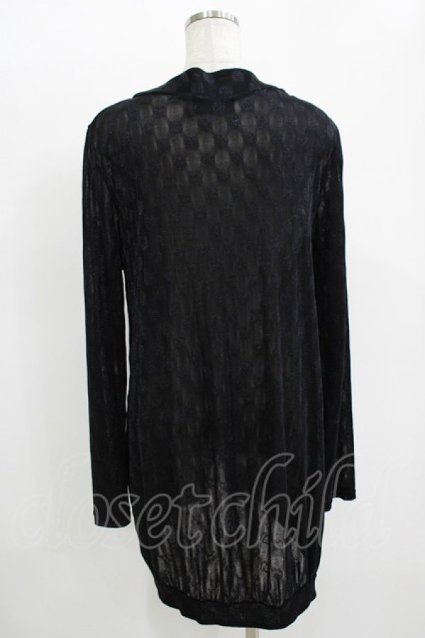 画像3: BPN FOR MEN / シアードットカーディガン  黒 H-25-11-09-1050-GO-TO-KB-ZH (3)