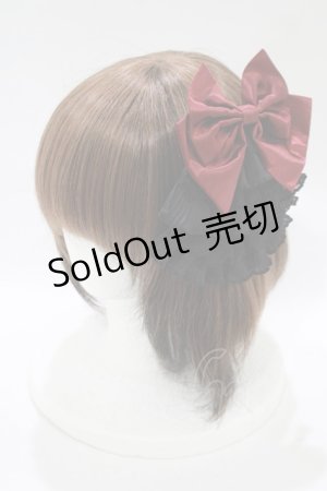 画像: PUTUMAYO / ジャボ風クリップピン  黒×エンジ H-25-11-09-1065-PT-ZA-KB-ZH