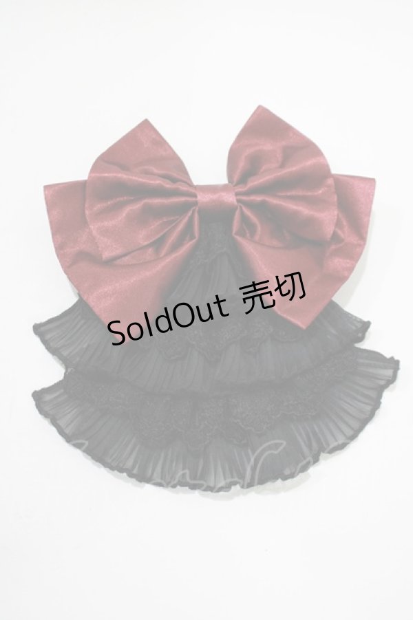 画像2: PUTUMAYO / ジャボ風クリップピン  黒×エンジ H-25-11-09-1065-PT-ZA-KB-ZH (2)