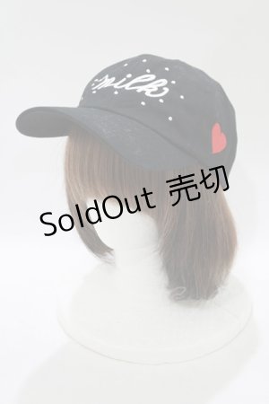 画像: MILK / ロゴドット Cap  ブラック H-25-11-09-1067-ML-AC-KB-ZH