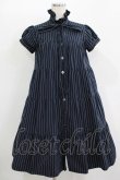 画像1: MILK / ストライプティアードワンピース  ネイビー H-25-11-09-1006-ML-OP-KB-ZH (1)
