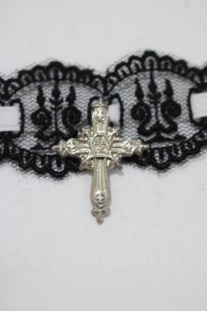 画像: Moi-meme-Moitie / 燭台レース飾り  黒レース×白リボン H-25-11-09-1072-MO-ZA-KB-ZH