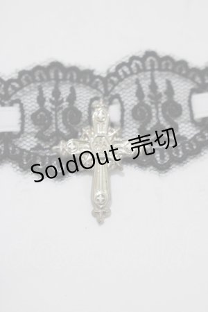 画像: Moi-meme-Moitie / 燭台レース飾り  黒レース×白リボン H-25-11-09-1072-MO-ZA-KB-ZH