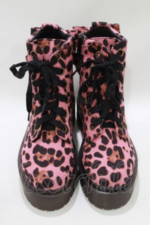 画像: MILK / Dollyブーツ S ピンクヒョウ H-25-11-09-1075-ML-SH-KB-ZH