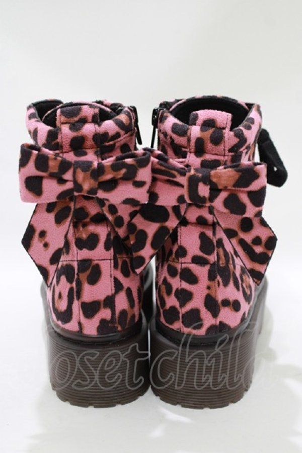 画像3: MILK / Dollyブーツ S ピンクヒョウ H-25-11-09-1075-ML-SH-KB-ZH (3)