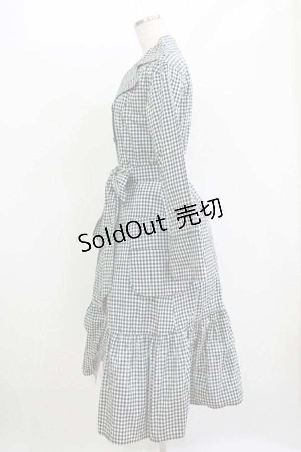 画像2: MILK / MILKスプリングコート  ブラックギンガム H-25-11-09-1007-ML-CO-KB-ZH (2)