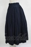 画像2: Jane Marple / Vintage linen tuck skirt  navy H-25-11-09-1008-JM-SK-KB-ZH (2)