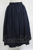 画像3: Jane Marple / Vintage linen tuck skirt  navy H-25-11-09-1008-JM-SK-KB-ZH (3)