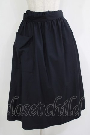 画像: Jane Marple Dans Le Salon / サイロスパンラップスカート  ネイビー H-25-11-09-1009-JM-SK-KB-ZH
