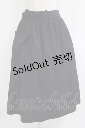 画像: Jane Marple Dans Le Salon / サイロスパンラップスカート  ネイビー H-25-11-09-1009-JM-SK-KB-ZH