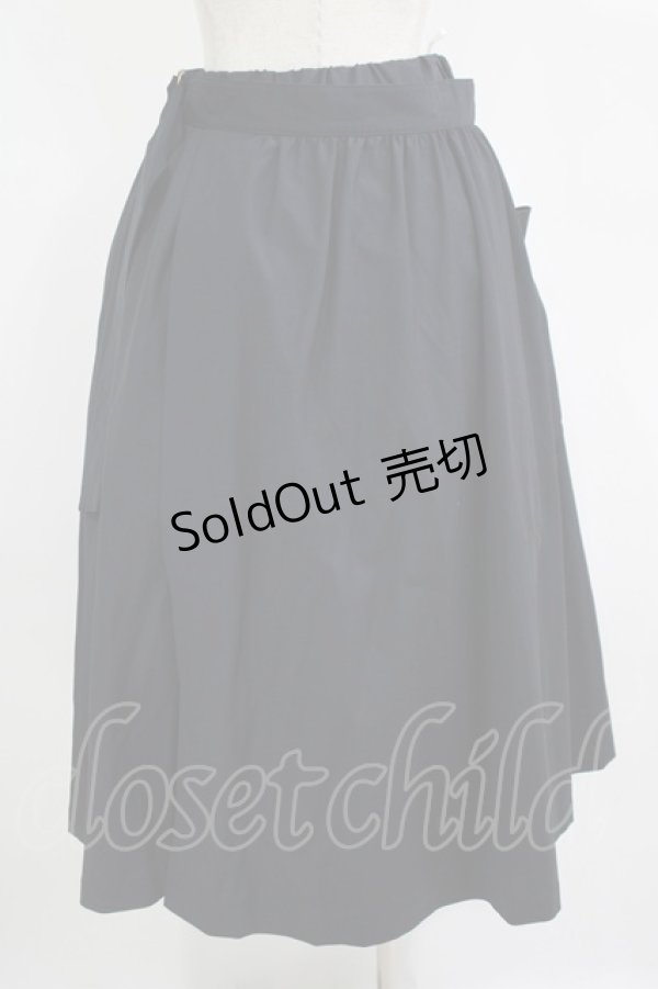 画像3: Jane Marple Dans Le Salon / サイロスパンラップスカート  ネイビー H-25-11-09-1009-JM-SK-KB-ZH (3)