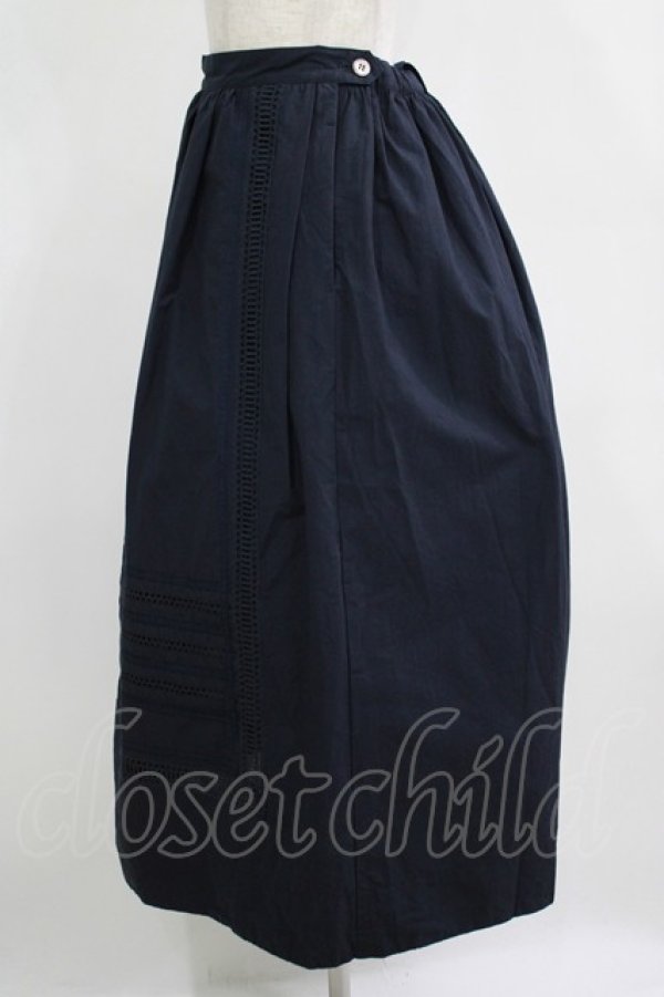 画像2: Jane Marple / コットンロングスカート  ネイビー H-25-11-09-1016-JM-SK-KB-ZH (2)