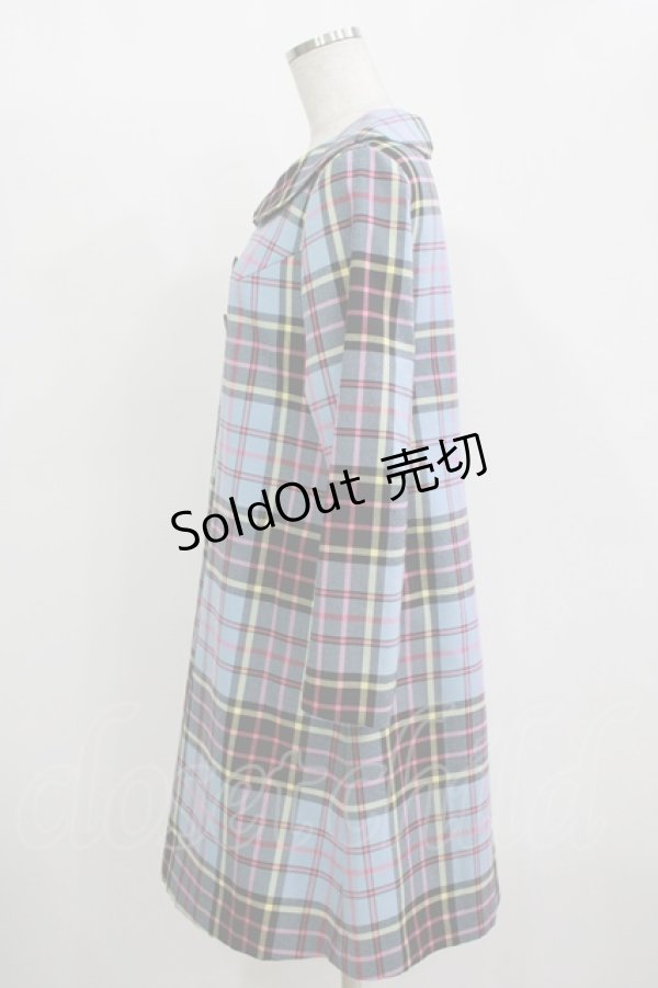 画像2: MILK / Beeチェックワンピース  ANDERSON tartan H-25-11-09-1019-ML-OP-KB-ZH (2)
