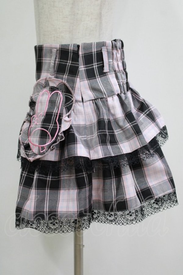 画像2: QOOZA / My Melody mini skirt  ピンク H-25-11-09-1024-PU-SK-KB-ZH (2)