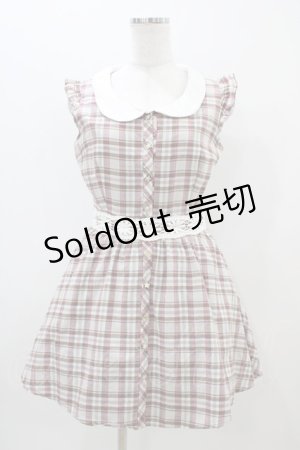 画像: Ank Rouge / チェックワンピース M グレー H-25-11-10-035-CA-OP-NS-ZH