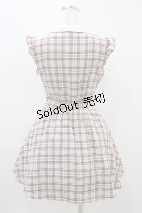 画像2: Ank Rouge / チェックワンピース M グレー H-25-11-10-035-CA-OP-NS-ZH (2)