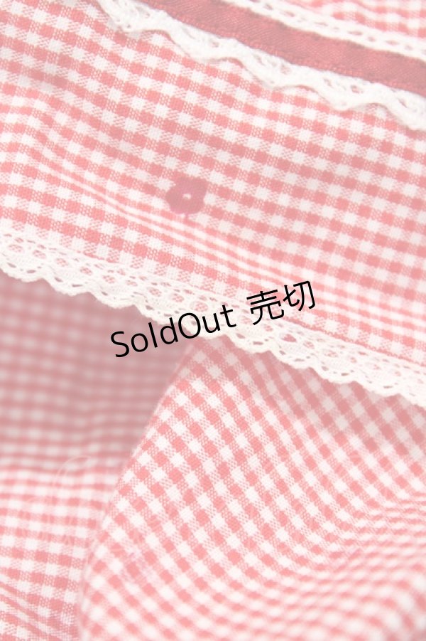 画像3: PINK HOUSE / ギンガムチェックロングスカート Free レッド H-25-11-10-036-LO-SK-NS-ZH (3)