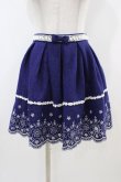 画像1: LIZ LISA / 刺繍スカート Free ネイビー H-25-11-10-037-LO-SK-NS-ZH (1)
