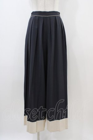 画像: an another angelus / バイカラープリーツパンツ Free GRAY×WH H-25-11-10-040-CA-PA-NS-ZH