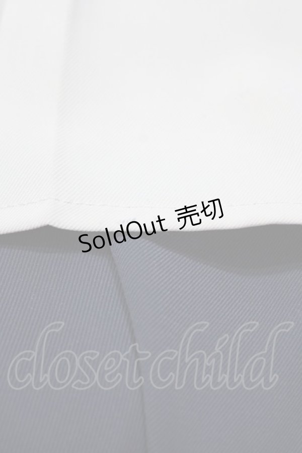 画像3: an another angelus / バイカラープリーツパンツ Free GRAY×WH H-25-11-10-040-CA-PA-NS-ZH (3)