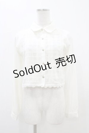 画像: LIZ LISA / チェック切替ブラウス Free オフ/ネイビー H-25-11-10-042-LO-BL-NS-ZH