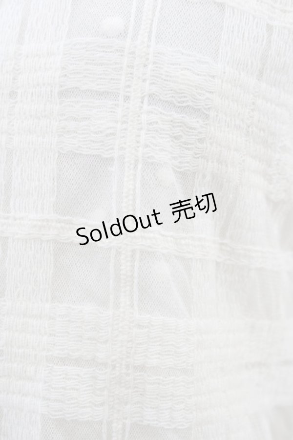 画像4: LIZ LISA / チェック切替ブラウス Free オフ/ネイビー H-25-11-10-042-LO-BL-NS-ZH (4)