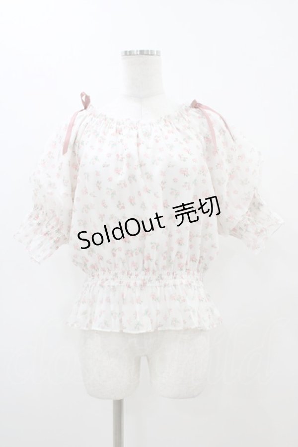 画像1: Fi.n.t / 小花柄シアーシャーリングブラウス Free PINK H-25-11-10-043-CA-BL-NS-ZH (1)