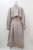 画像2: axes femme POETIQUE / ヨーク刺繍トレンチコート M ピンク H-25-11-10-045-AX-CO-NS-ZH (2)