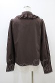 画像2: axes femme kawaii / チュールレース衿ブラウス M ブラウン H-25-11-10-048-AX-BL-NS-ZH (2)