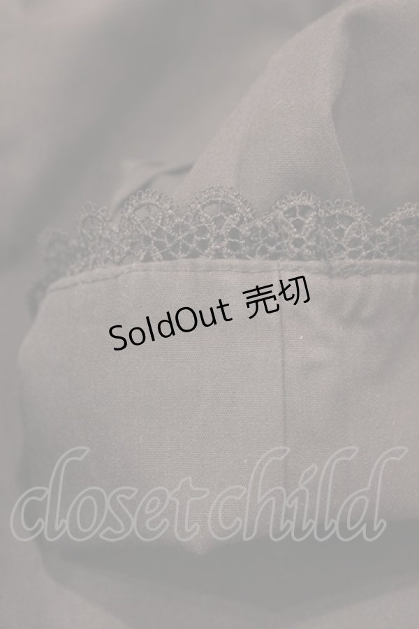 画像4: axes femme kawaii / チュールレース衿ブラウス M ブラウン H-25-11-10-048-AX-BL-NS-ZH (4)