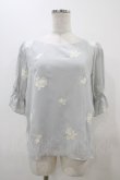 画像1: an another angelus / ブーケ刺繍プルブラウス Free Grey H-25-11-10-051-CA-BL-NS-ZH (1)