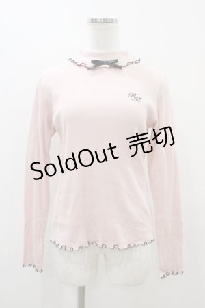 画像: RoseMarie seoir / ハイネックトップス Free ピンク H-25-11-10-052-LO-TO-NS-ZH