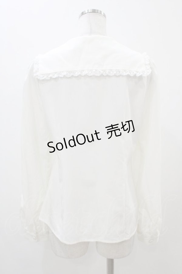 画像2: Ank Rouge / セーラーブラウス M オフ H-25-11-10-055-CA-BL-NS-ZH (2)