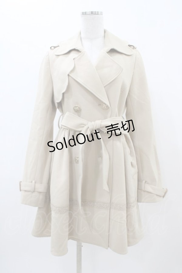 画像1: LIZ LISA / スカラップコート Free ベージュ H-25-11-10-058-LO-CO-NS-ZH (1)