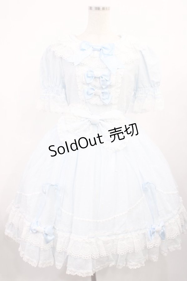 画像1: BABY,THE STARS SHINE BRIGHT / くみゃちゃんのふわふわワンピース Free サックス H-25-11-10-1003-BA-OP-NS-ZH (1)