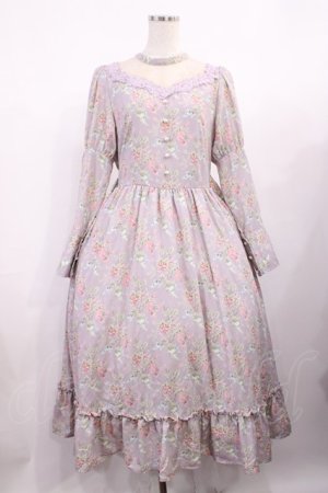 画像: Kurumi Collaboration / KRハナジゴスリーブワンピース LL ラベンダー H-25-11-10-1007-LO-OP-NS-ZH