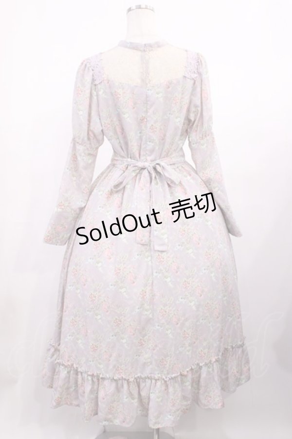 画像2: Kurumi Collaboration / KRハナジゴスリーブワンピース LL ラベンダー H-25-11-10-1007-LO-OP-NS-ZH (2)