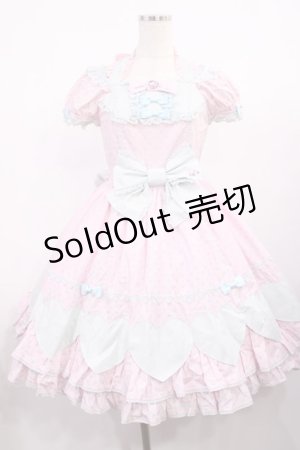 画像: Angelic Pretty / カラフルハートワンピース Free ピンク/サックス H-25-11-10-1002-AP-OP-NS-ZH