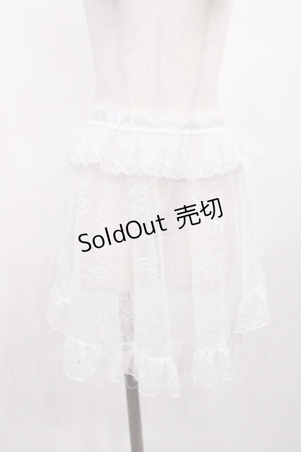 画像1: Princess Flower Garden / TT+KRS3WAYレーススカート Free オフホワイト H-25-11-10-1017-LO-TO-NS-ZH (1)